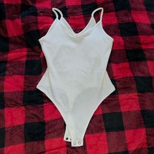 NWOT American Eagle white bodysuit. Size: Medium.